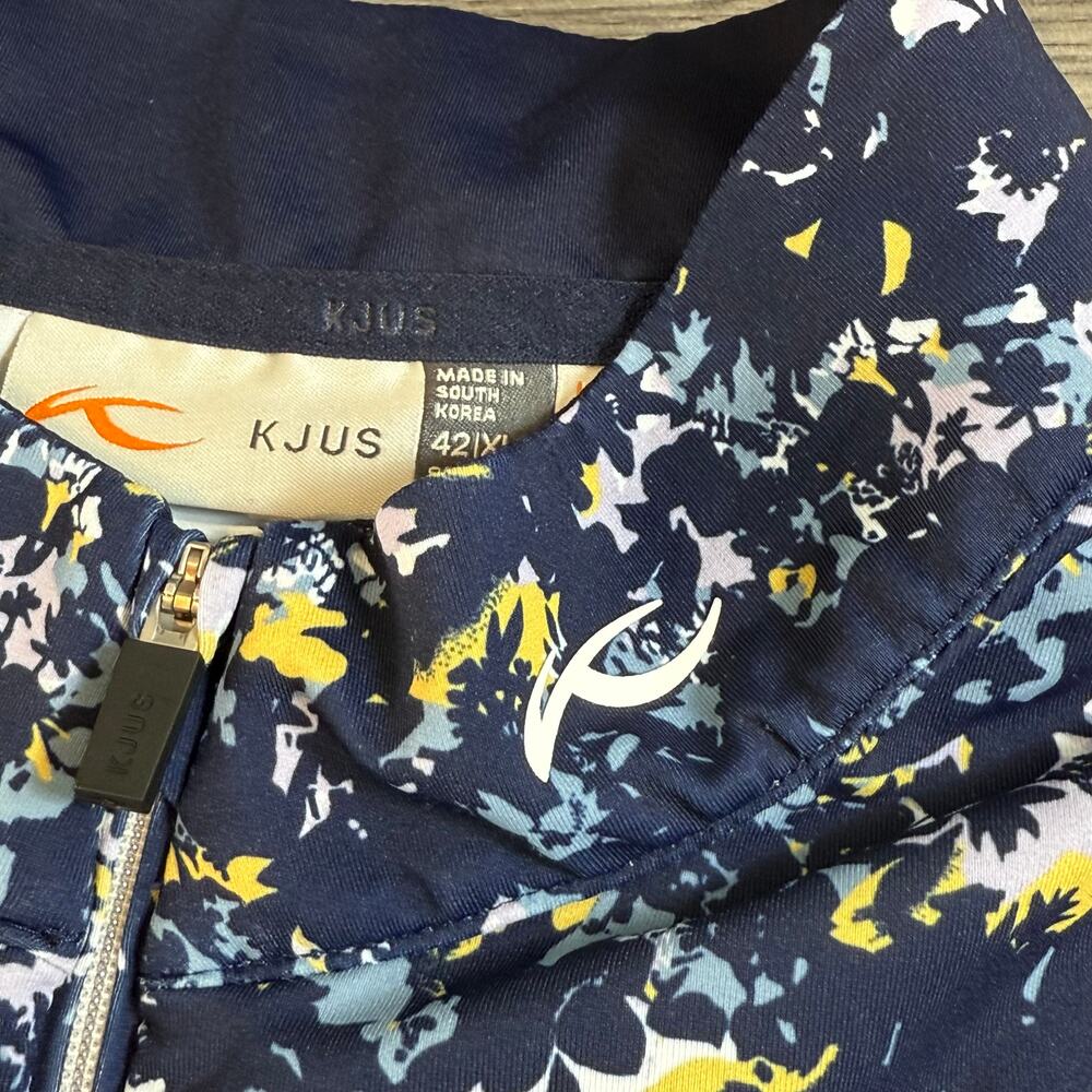 Kjus Sunshine Printed HZ Performance Shirt Size XL Sport Fit Golf Pickleball - Picture 12 of 16